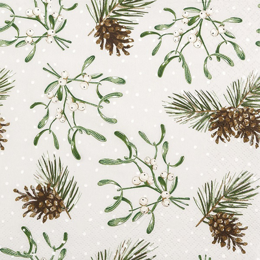 Paper Napkins 33cm, Sweet Mistletoe *ETA Nov image 0